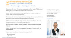 Desktop Screenshot of internet-online-marketing.de